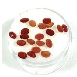 Lot, oval cut orange opals, 20 pcs., 2.2 cts. t.w.