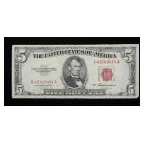 $5 Red seal note, series of 1953A