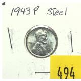 1943 Lincoln cent