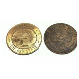 Lot, tokens, 2 pcs.
