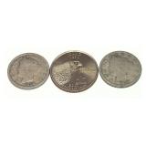 Lot, coins, 3 pcs.