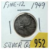 1949 Canadian 25-cents