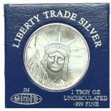 .999 1 oz. silver round