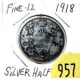 1918 Canadian 50-cents