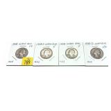 x4- Quarters, 90% silver -x4 quarters - Sold by