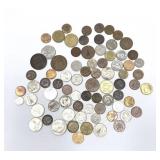 Lot, world coins, 75 pcs.