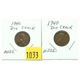 Lot, Mint errors, 2 pcs.