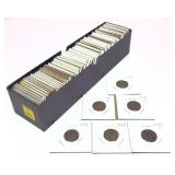 Lot, wheat cents, 90 pcs.