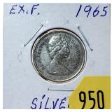 1965 Canadian 25-cents