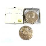 x2- Presidential Medals: Herbert Hoover & Woodrow