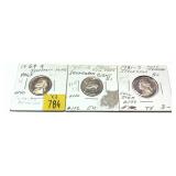 x3- Proof Jefferson nickels -X3 nickels - Sold by