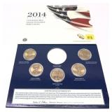 2014 U.S. Mint Unc. dollar coin set, No Eagle