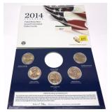 2014 U.S. Mint Unc. dollar coin set, No Eagle