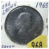 1965 British Churchill crown