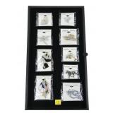 Lot, fashion pins and brooches, new in packaging