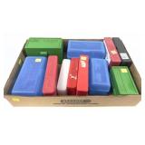 Lot: 11 Assorted Plastic Cartridge Cases