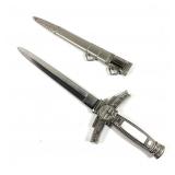 Fantasy knife with scabbard box marked BK596