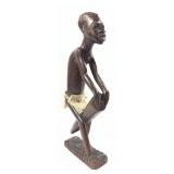 Hand Carved African figurine, approximately. 15"H.