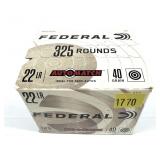 Box of .22 LR. Federal Auto Match cartridges,