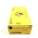 Box of .44 Rem. Mag- 180 Gr. JKTD soft point UMC