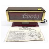 Coors cash register sign/clock with