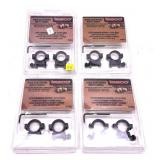 Lot: 4 Tasco High Centerfire Matte Rings- Scope