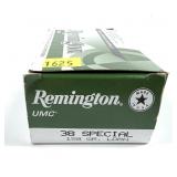 Box of .38 Special 158-grain Remington LORN