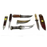 Lot: 4 assorted vintage knives