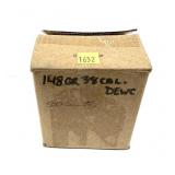Box of .38 Cal. 148-grain DEWC cast blend