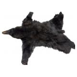 Soft tanned black bear pelt