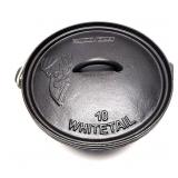 Whitetail 10 Cast iron pot with lid