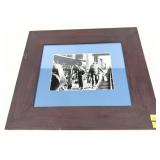 Framed vintage railroad photograph, frame size: