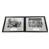 Lot, 2 framed Paul W. Tibbets USAF photographs