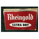 Rheingold Extra Dry light-up sign, working,