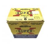 Vintage box of 16 Ga. 2 9/16" No. 6 Western
