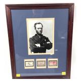 Framed photo of Union General William T. Sherman