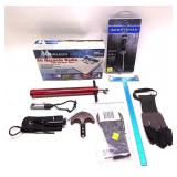 Lot, G5 Sportsman sharpener, hand bow scale and