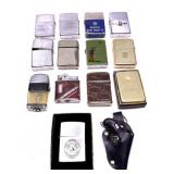 Lot: 13 assorted lighters, includes Zippo