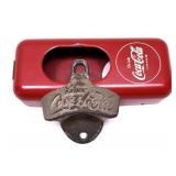 Lot: Vintage Coca-Cola C/I Bottle opener and Cap