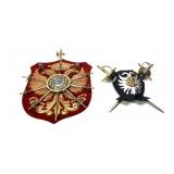 Lot, 2 decorative wall coat of arms