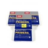 Lot, 600 small rifle CCI No. 400 primers, 600