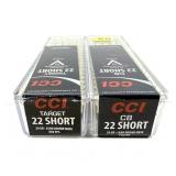 x2- Boxes of .22 Short CCI CB cartridges -x2