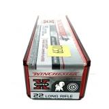 Box of .22 LR. Winchester round nose cartridges,