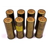 Lot: 8 Winchester - 00 Buck Brass Shells