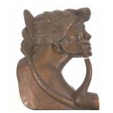 Wooden Carved Tribal Folk Art Silhoute