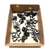 Lot, 20 assorted scope rings