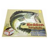 Heddon tin sign, 12 1/2" x 16"