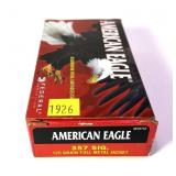 Box of .357 SIG. 125-grain FMJ American Eagle