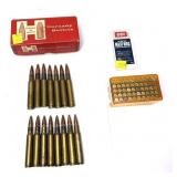 Lot, 15 Rds. military .30 Cal. cartridges and 50