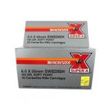 x2- Boxes of 6.5x55mm Swedish 140-grain SP